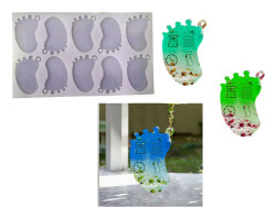 10'lu Ayakizi Magnet Epoksi Reçine Kalıbı KHE390 - 2