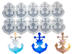 10'lu Deniz Çapası Magnet Epoksi Reçine Kalıbı KHE775 - 