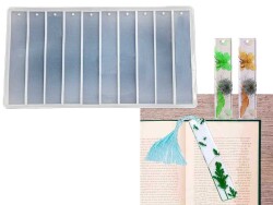 10'lu Düz Model Kitap Ayracı Epoksi Reçine Kalıbı KHE521 - 