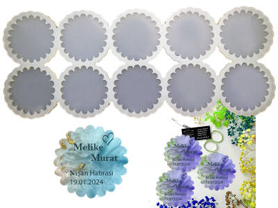 10'lu Güneş Model Magnet Epoksi Reçine Kalıbı KHE713 - 1