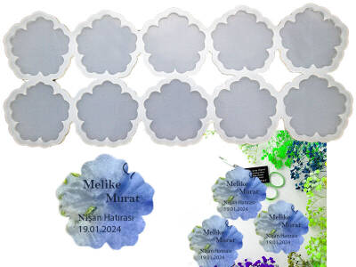 10'lu Katalina Model Magnet Epoksi Reçine Kalıbı KHE714 - 1