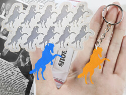 10'lu Şahlanan At Anahtarlık Epoksi Reçine Kalıbı KHE710 - 