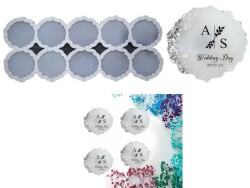 10'lu Tırtıklı Magnet Epoksi Reçine Kalıbı KHE564 - 