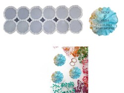 12'li Tırtıklı Magnet Epoksi Reçine Kalıbı KHE533 - 