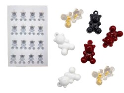 16'lı Ayıcık Haribo Küpe Epoksi Reçine Kalıbı KHE557 - 