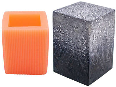 Dikdörtgen Silikon Mum Kalıbı KHM235 - 1