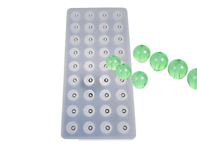 36'lı 8MM Tesbih Boncuğu Epoksi Reçine Kalıbı KHE8069 - 1