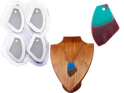 4'lü Asimetrik Kolye Epoksi Reçine Kalıbı KHE590 - 1