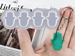 4'lü Fatmanıneli Anahtarlık Epoksi Reçine Kalıbı KHE644 - 