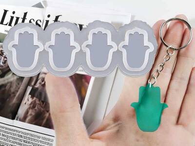 4'lü Fatmanıneli Anahtarlık Epoksi Reçine Kalıbı KHE644 - 1