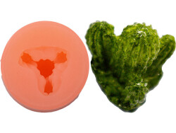 4'lü Mini Kaktüs Silikon Mum Kalıbı KHM216 - 