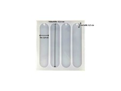 4'lü Oval Kitap Ayracı Epoksi Reçine Kalıbı KHE360 - 