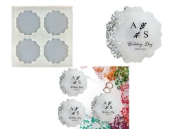 4'lü Tırtıklı Magnet Epoksi Reçine Kalıbı KHE331 - 