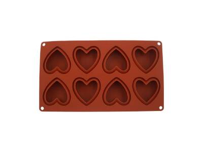 8'li Kalp Silikon Kek Kalıbı KM-53 - 2