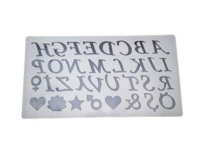 Alfabe El Yazısı Harf ve Emoji Epoksi Reçine Kalıbı KHE552 - 1