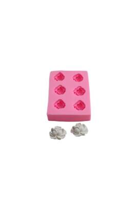 Altılı Gül Silikon Kalıbı KHGUL25 - 1