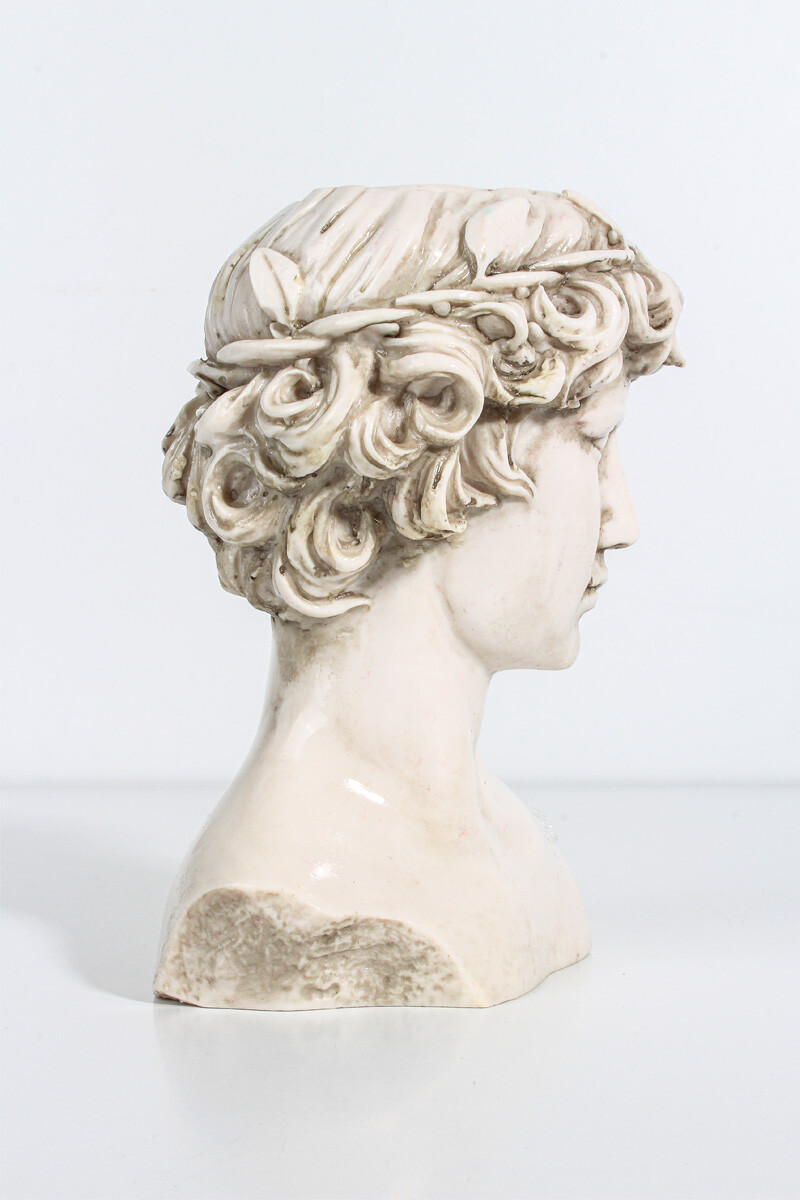 Antinous Büst Silikon Mum Kalıbı KHM265 - 3