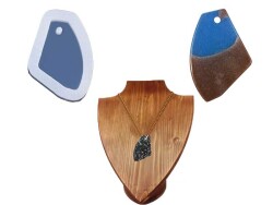 Asimetrik Kolye Epoksi Reçine Kalıbı KHE490 - 