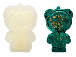 Astronot 2 Düğmeli Epoksi Reçine Kalıbı KHE785 - 