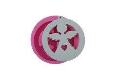 Ayaklı Kalpli Melek Silikon Kalıp KHME34 - 