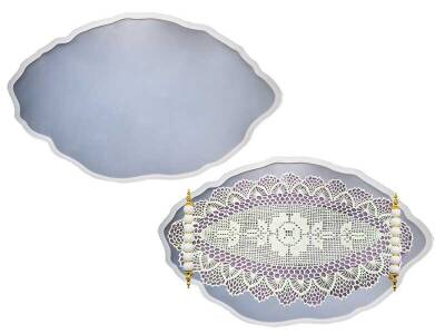 Badem Model Büyük Boy Tepsi Epoksi Reçine Kalıbı KHE615 - 1