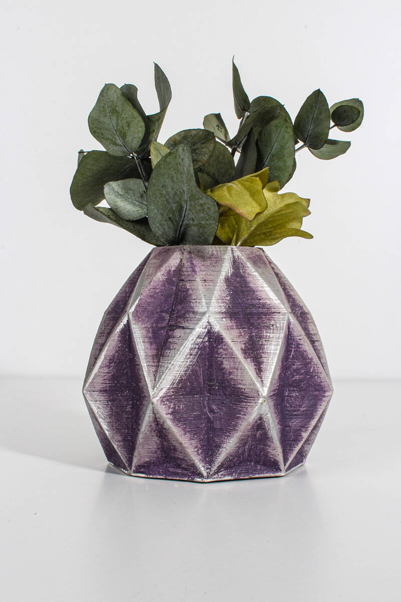 Baklava Desenli Sukulent Beton Taş Tozu Silikon Kalıbı KHB13 - 1