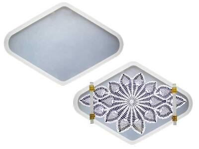 Baklava Model Büyük Boy Tepsi Epoksi Reçine Kalıbı KHE600 - 1