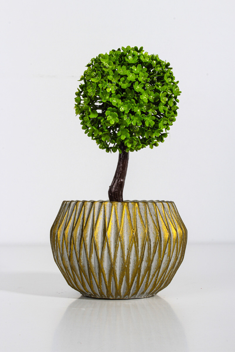 Yuvarlak Desenli Sukulent Beton Taş Tozu Silikon Kalıbı KHB34 - 