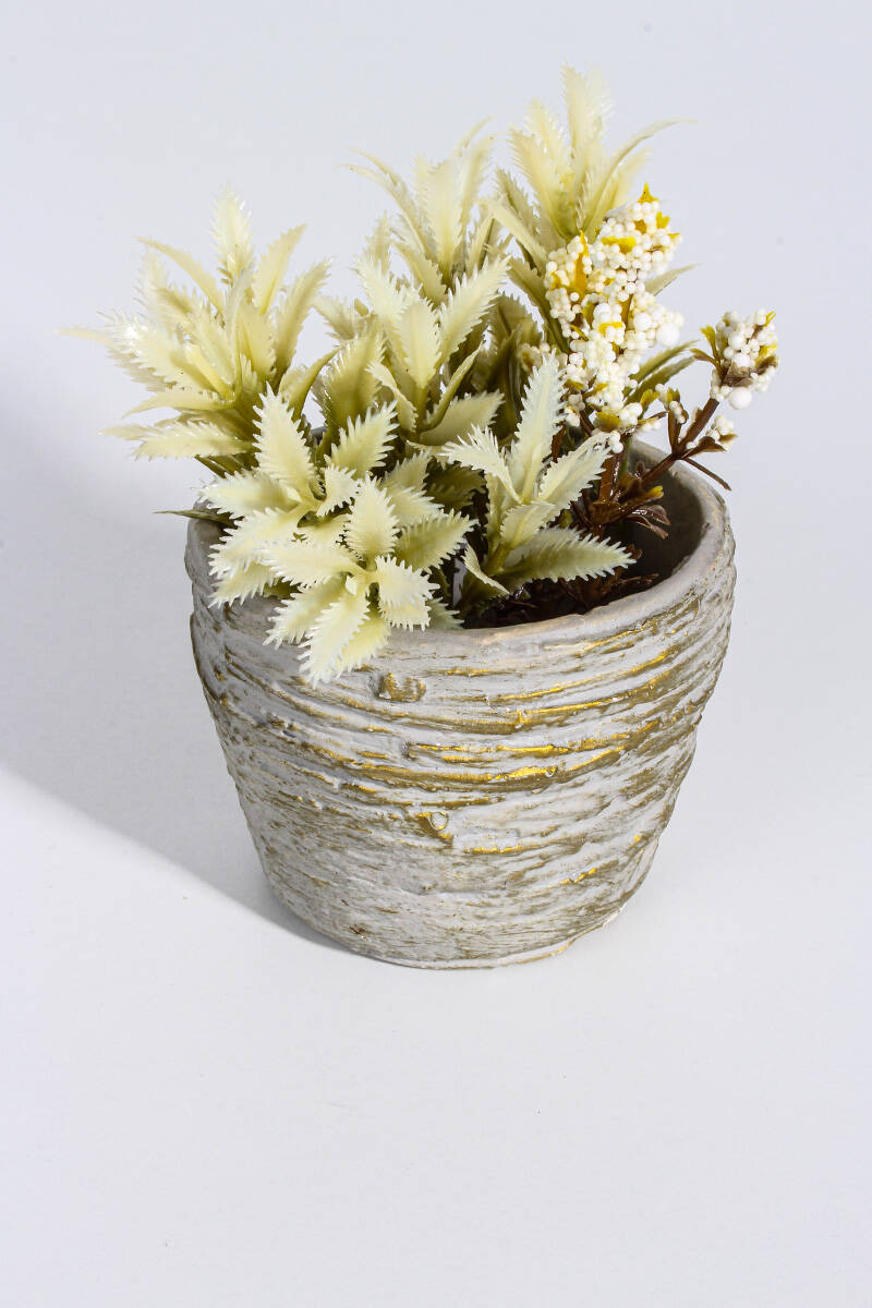 Desenli Sukulent Beton Taş Tozu Silikon Kalıbı KHB65 - 2