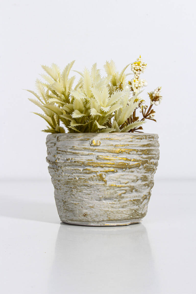 Desenli Sukulent Beton Taş Tozu Silikon Kalıbı KHB65 - 1