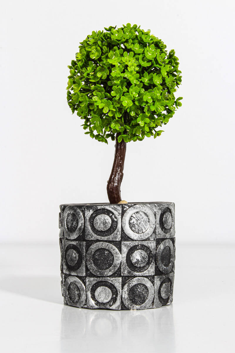 Desenli Sukulent Beton Taş Tozu Silikon Kalıbı KHB76 - 1