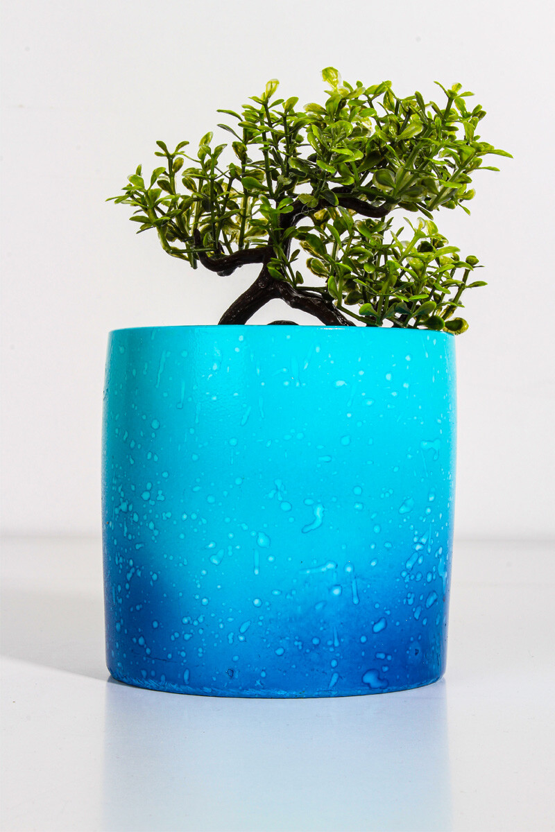 Silindir Sukulent Beton Taş Tozu Silikon Kalıbı KHB77 - 