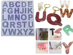 Bubble Alfabe 5 mm Harf Epoksi Reçine Kalıbı KHE441 - 