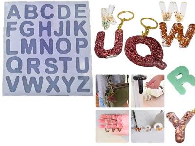 Bubble Alfabe 5 mm Harf Epoksi Reçine Kalıbı KHE441 - 1