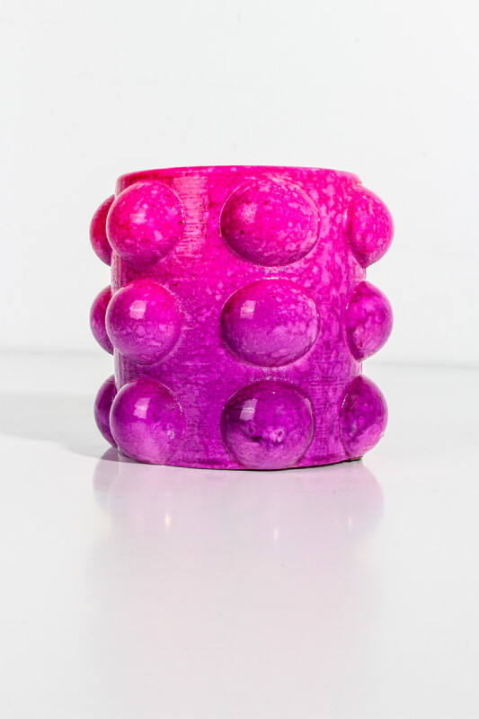 Bubble Silindir Sukulent Beton Taş Tozu Silikon Kalıbı KHB129 - 