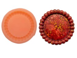 Bubble Yuvarlak Sunumluk Beton Taş Tozu Silikon Kalıbı KHM197 - 