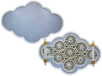 Bulut Büyük Boy Tepsi Epoksi Reçine Kalıbı KHE616 - 1