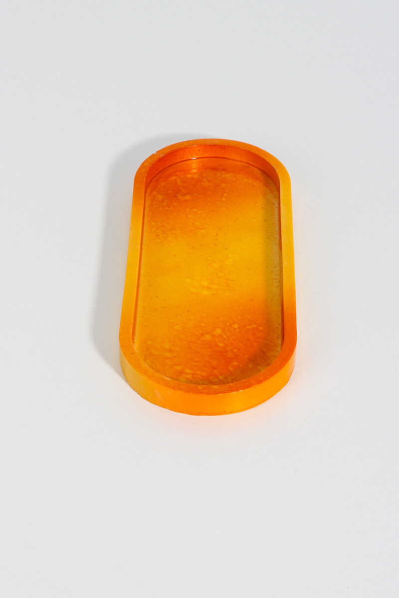 Oval Terrazo Dekoratif Altlık Epoksi Silikon Kalıbı KHE762 - 