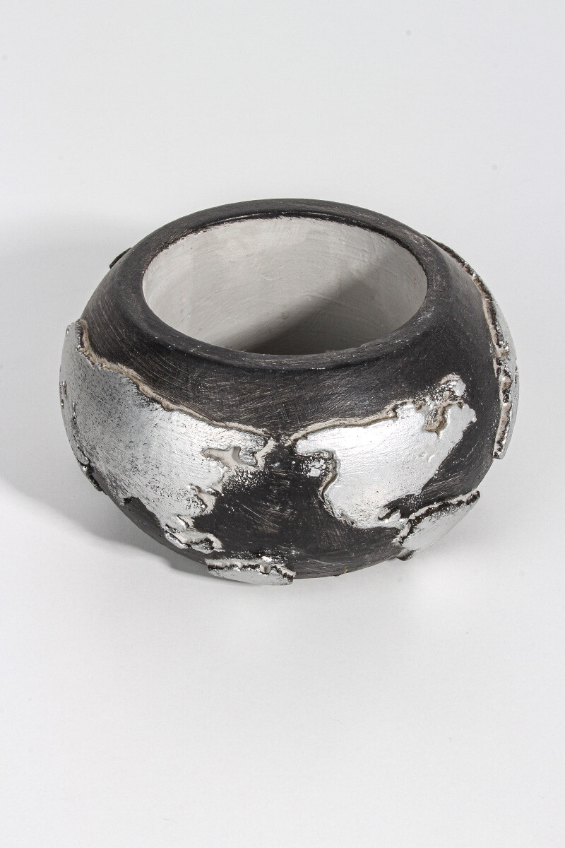 Harita Detaylı Sukulent Beton Taş Tozu Silikon Kalıbı KHB89 - 2