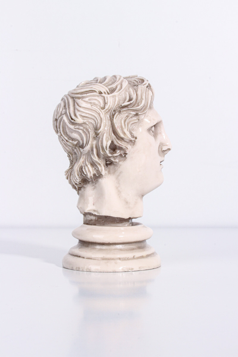 Büyük İskender Büst Silikon Mum Kalıbı KHM278 - 3