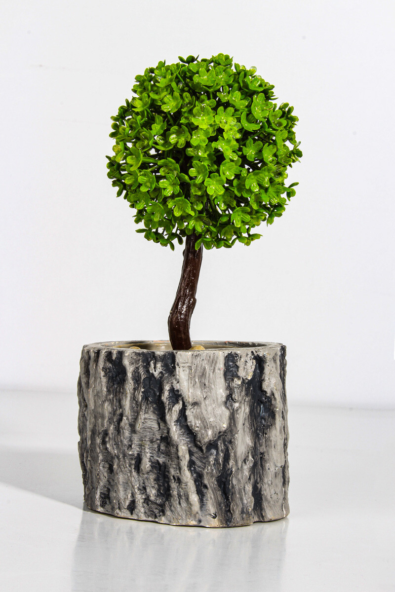 Kütük Desenli Sukulent Beton Taş Tozu Silikon Kalıbı KHB78 - 