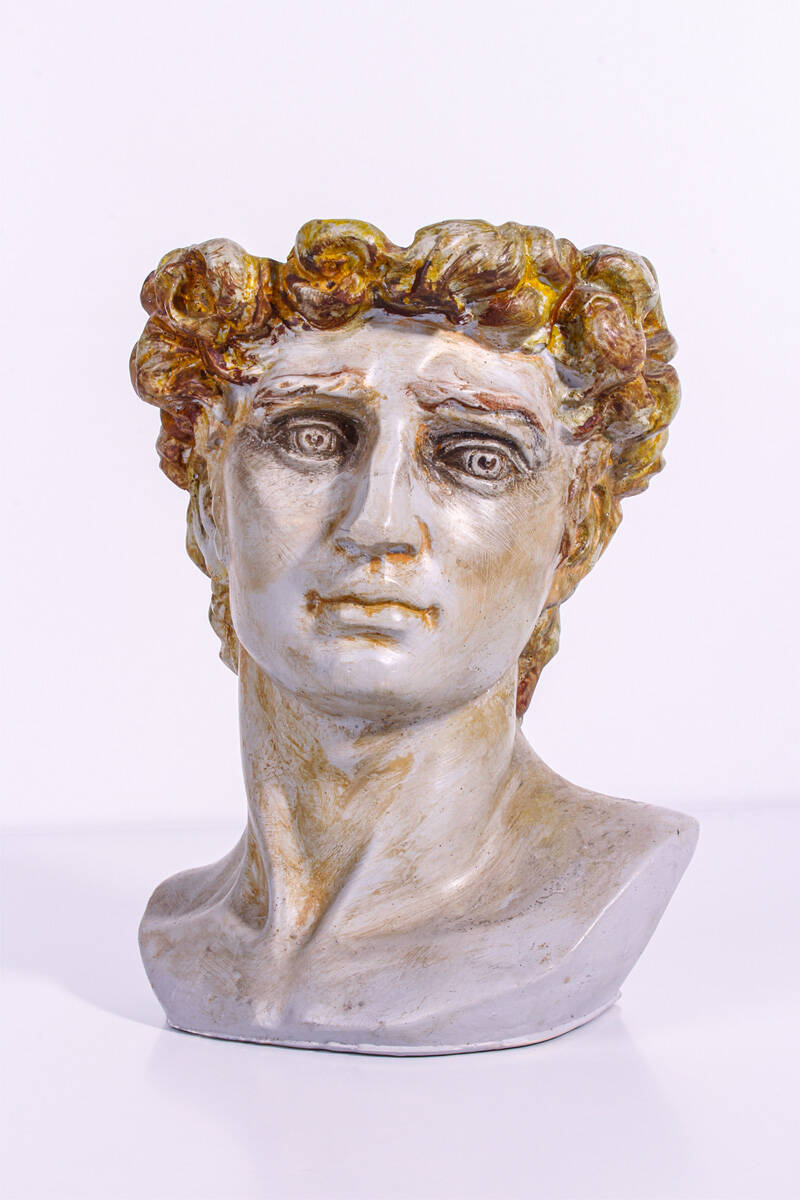 Sezar Büst Büyük Sukulent Beton Taş Tozu Silikon Kalıbı KHB55 - 4