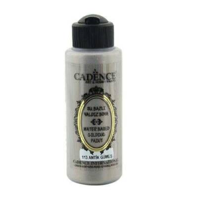 Cadence 113 Antik Gümüş Su Bazlı Yaldız Boya 120ML - 2