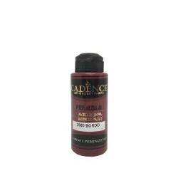 Cadence 2000 Bordo Premium Akrilik Boya 120ML - 