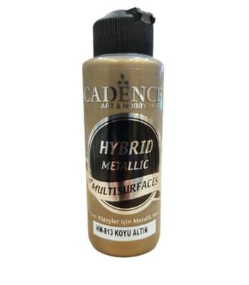 Cadence HM813 Koyu Altın Hybrid Multisurfaces Metalik Akrilik Boya 120ML - 1