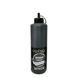 Cadence H060 Siyah Hybrid Multisurfaces Akrilik Boya 500ML - 