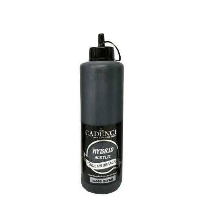 Cadence H060 Siyah Hybrid Multisurfaces Akrilik Boya 500ML - 1
