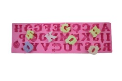 Çiçek Desenli Harf Silikon Kalıbı H-27 - 