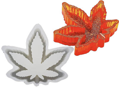 Çınar Yaprağı Küllük Epoksi Reçine Kalıbı KHE761 - 1