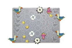 Çoklu Vapur Figür Magnet Süsü Epoksi Reçine Kalıbı KHE794 - 